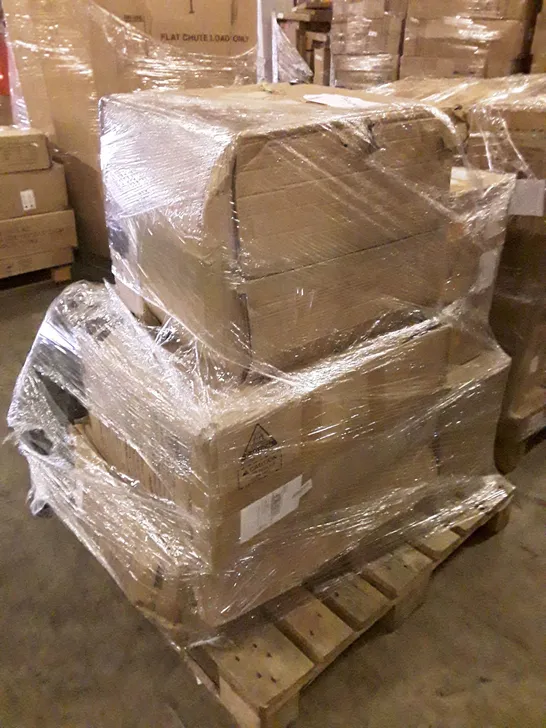 PALLET OF APPROXIMATELY 6 ASSORTED PRODUCTS INCLUDING DRIPEX ERGONOMIC CHAIR, ELECTRIC COUNTER TOP GRIDDLE, BAKERS RACK