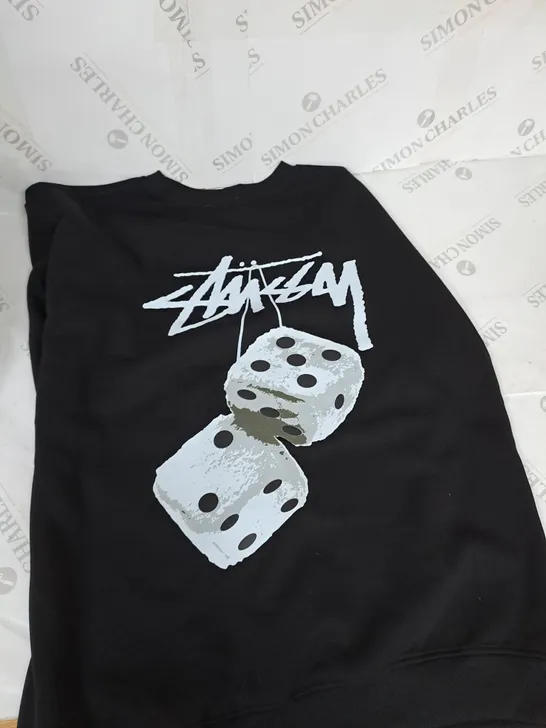 STUSSY - BLACK DICE SWEATER - LARGE