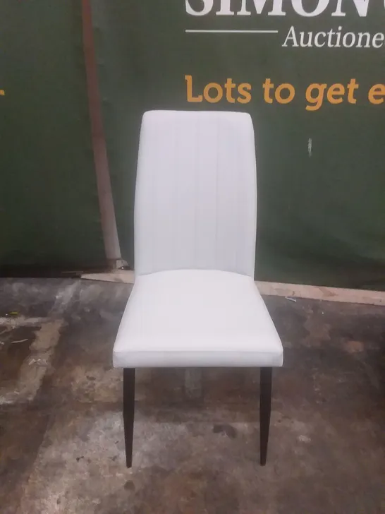 PU LIGHT GREY DINING CHAIR