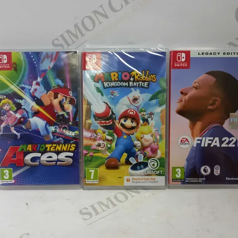 LOT OF 3 NINTENDO SWITCH GAMES