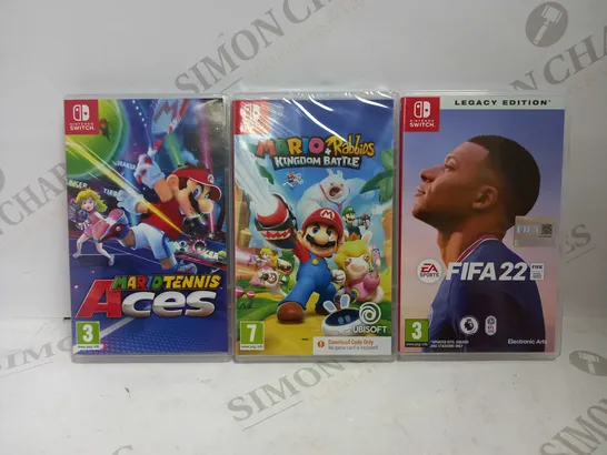 LOT OF 3 NINTENDO SWITCH GAMES RRP £101.97
