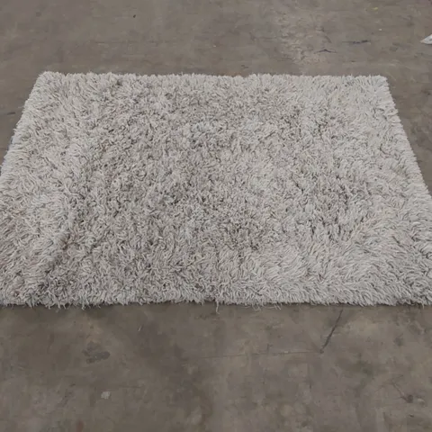 BAGGED ASIATIC FLUFFY SHAGGY FLINT RUG - 120 x 170cm