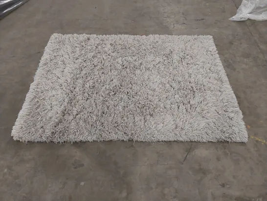 BAGGED ASIATIC FLUFFY SHAGGY FLINT RUG - 120 x 170cm