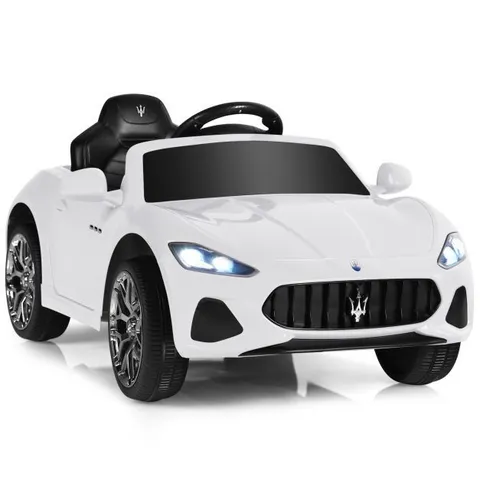 BOXED 12V ELECTRIC KIDS RIDE ON CAR FOR 3+ YEARS OLD BOYS GIRLS - WHITE