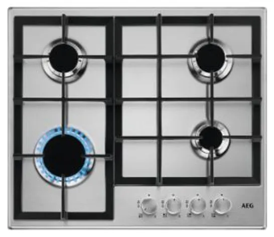 AEG 6000 SERIES SLIMLINE GAS HOB 60cm Model HGB64200SM RRP £300