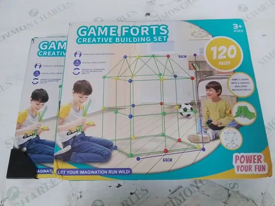 LOT OF 2 120-PIECE GAME FORT CREATIVE BUILDING KITS