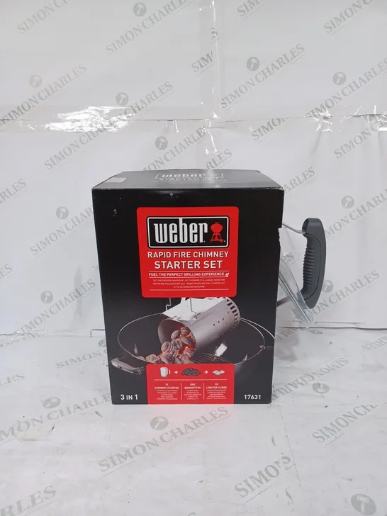 WEBER RAPID FIRE CHIMNEY STARTER SET - COLLECTION ONLY