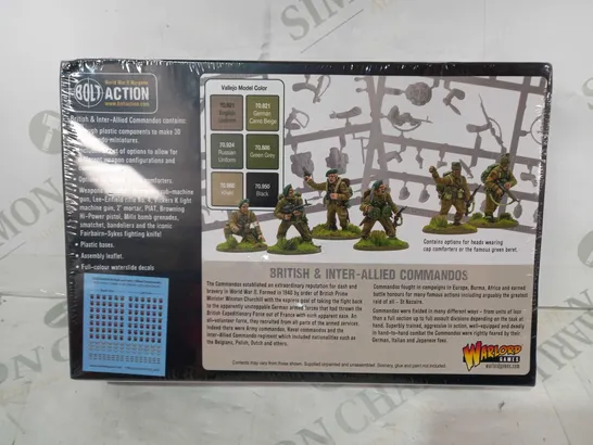 WARLORD GAMES BRITISH & INTER-ALLIED COMMANDOS WWII ELITE LIGHT INFANTRY MINIATURES