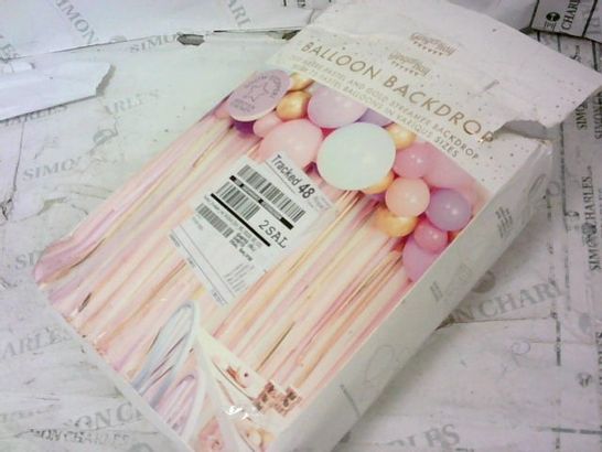 PASTEL STREAMER AND BALLOON BIRTHDAY PARTY BACKDROP RRP £19.99