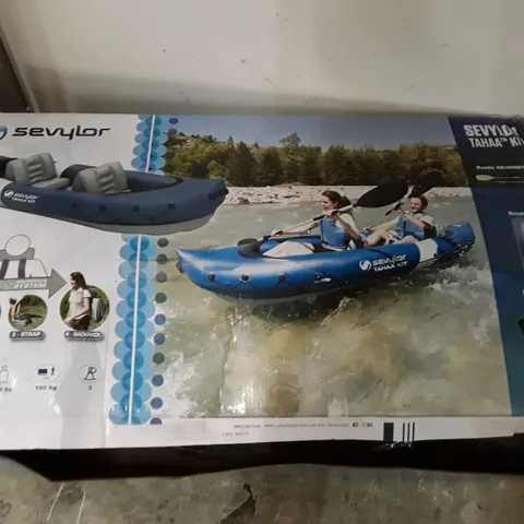 BOXED SEVYLOR TAHAA 2 PERSON INFLATABLE KAYAK KIT