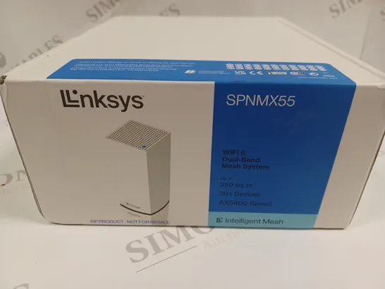 SEALED LINKSYS SPNMX55 WIFI 6 DUAL BAND MESH SYSTEM