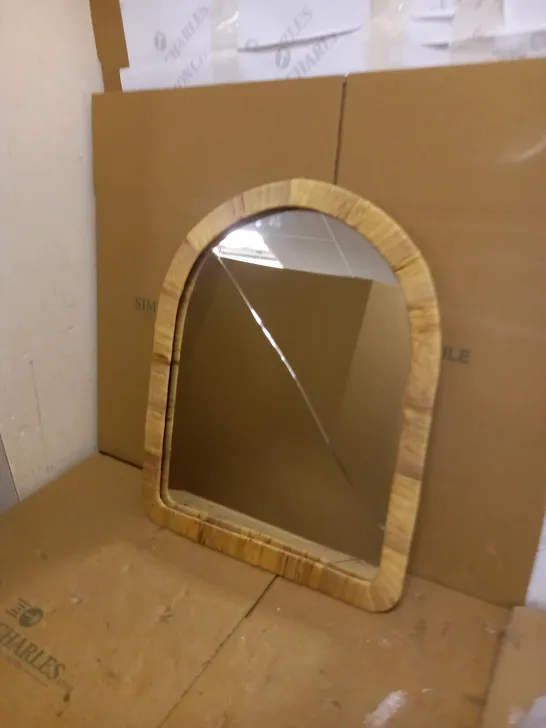 WATER HYACINTH ARCH WALL MIRROR