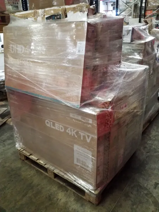 PALLET OF APPROXIMATELY 11 UNPROCESSED RAW RETURN TELEVISIONS TO INCLUDE;