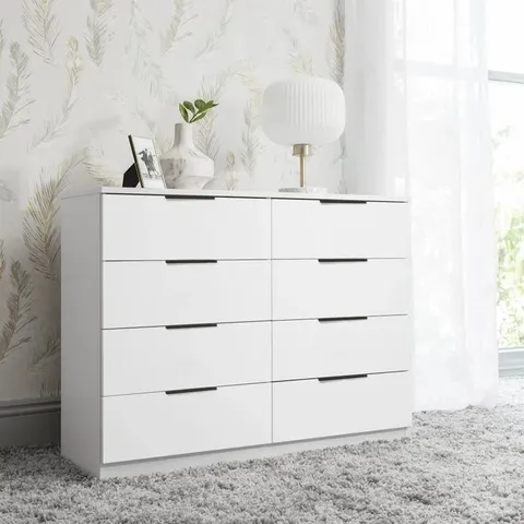 BOXED PROCTORVILLE 8 DRAWER CHEST OF DRAWERS WHITE (2 BOXES)