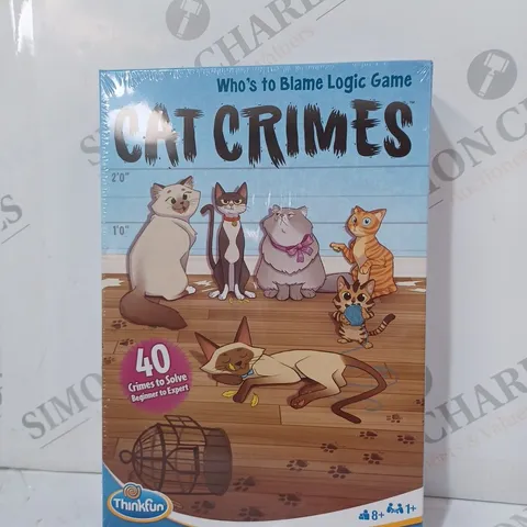 BOXED THINKFUN CAT CRIMES WHOS TO BLAME LOGIC GAME