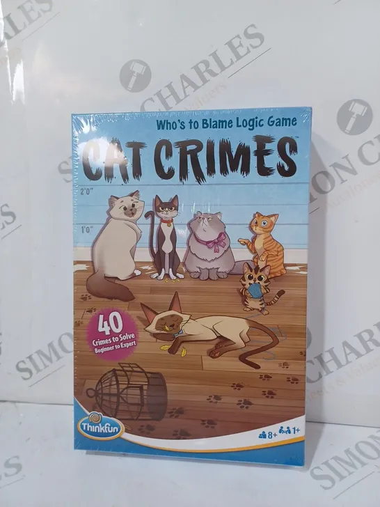 BOXED THINKFUN CAT CRIMES WHOS TO BLAME LOGIC GAME