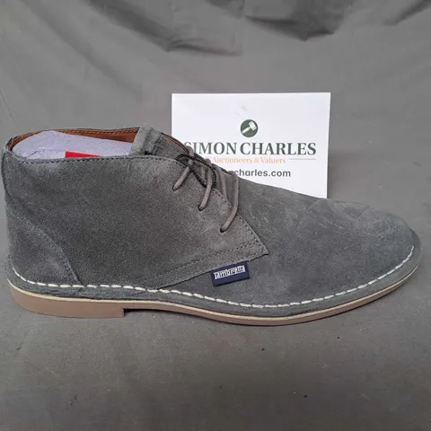 LAMBRETTA CHISWICK MENS SHOE IN GREY SIZE 7