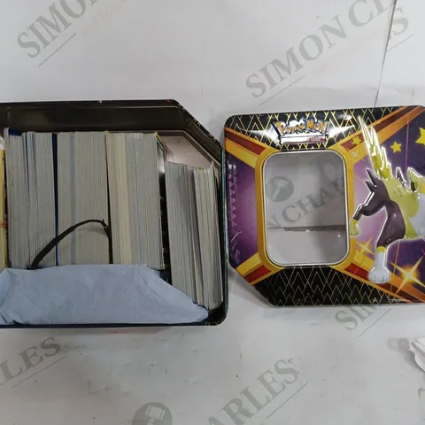 TIN OF ASSORTED POKEMON TRADING CARDS 