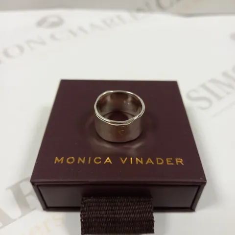 MONICA VINADER SILVER EFFECT RING