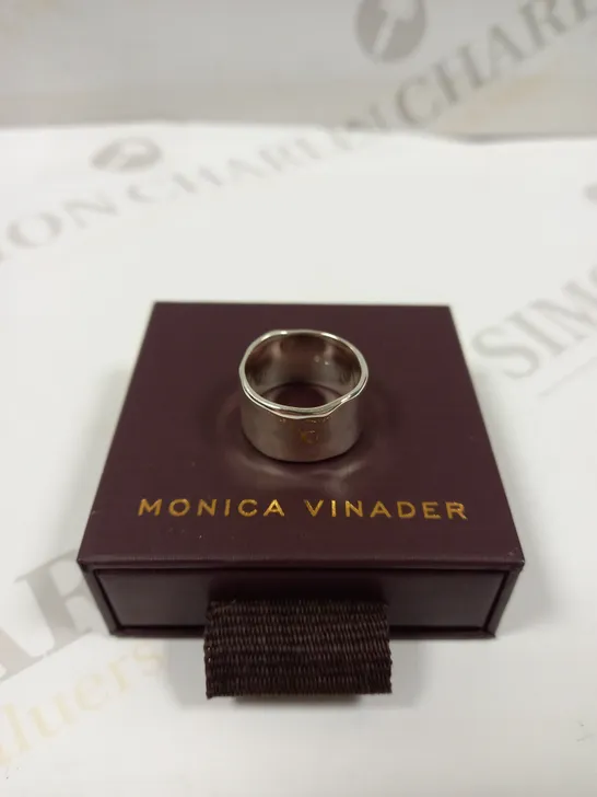 MONICA VINADER SILVER EFFECT RING