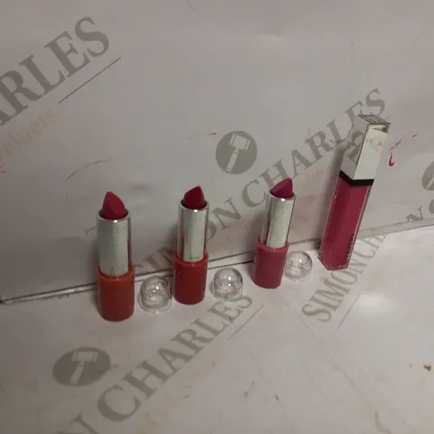 LOT OF APPROXIMATELY 18 GIVENCHY PRODUCTS TO INCLUDE 7 STAIN LIPSTICK - 03 SECRET PINK, 5 SATIN LIPSTICK - 012 SENSUAL ROSE, 4 SATIN LIPSTICK - 010 PARADISE PINK, 2 SOOTHING GLOSS BALM - 024 BLAZING C