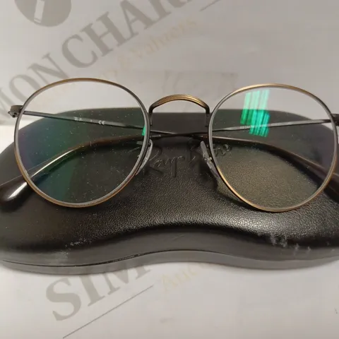 RAYBAN ROUND PRESCRIPTION GLASSES - BROWN