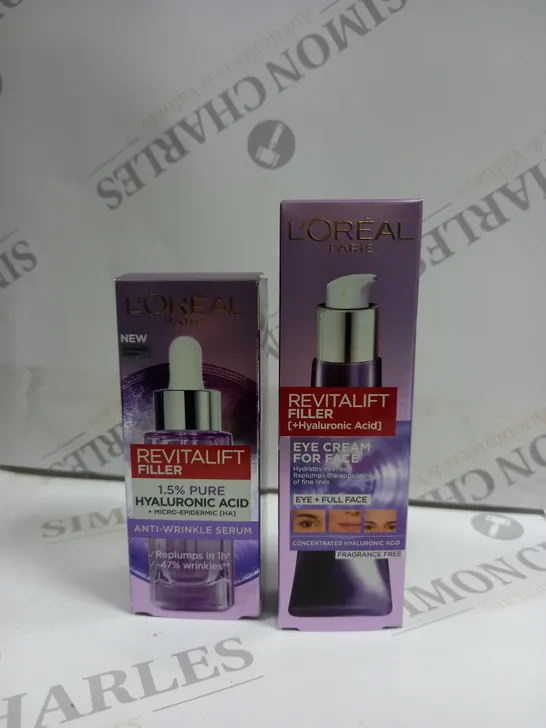 L'OREAL 1.5 HYALURONIC ACID SERUM & EYE CREAM 