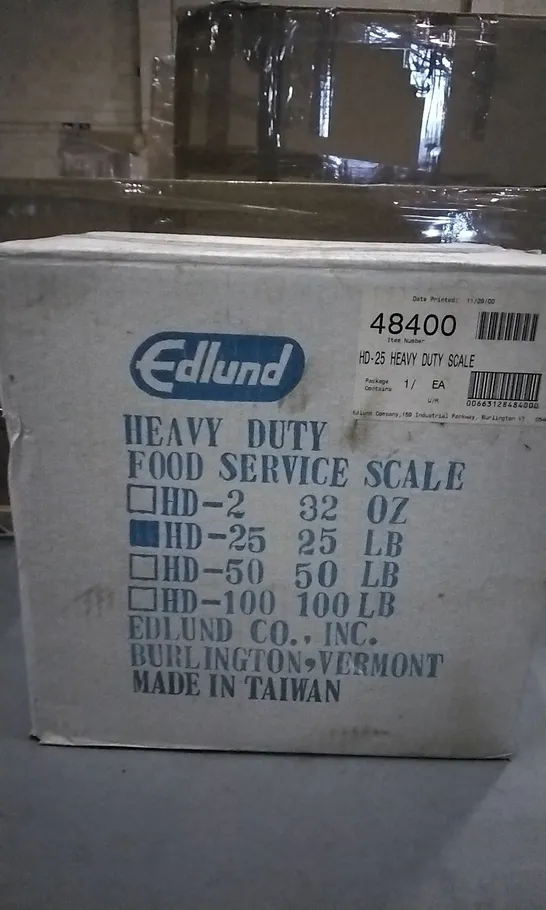 EDLUND HEAVY DUTY FOOD SERVICE SCALE