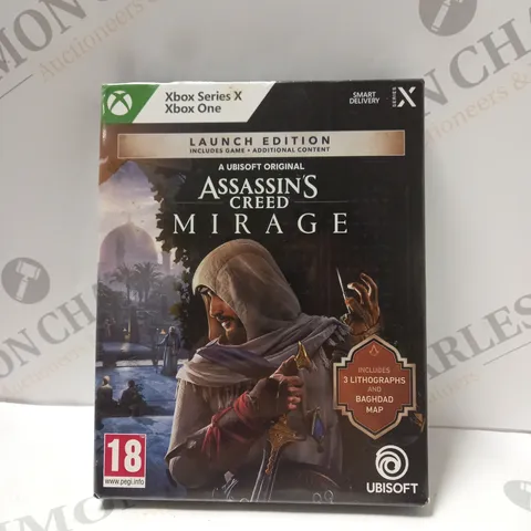 SEALED XBOX SERIES X & ONE ASSASSINS CREED MIRAGE LAUNCH EDITION