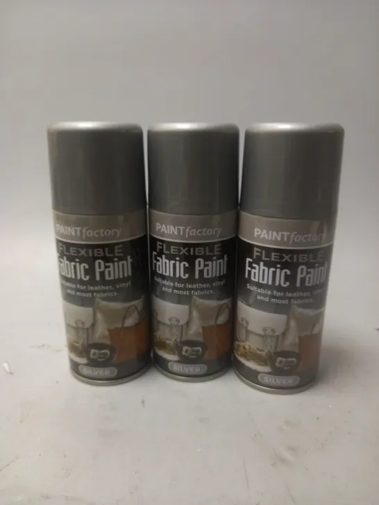 BOX OF 24 PAINT FACTORY FLEXIBLE FABRIC PAINT - SILVER - COLLECTION ONLY