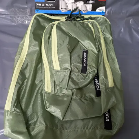 EAGLE CREEK PACK-IT CUBE SET X/S/M BAGS IN GREEN