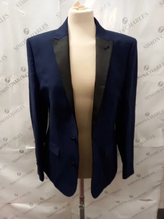 ASOS DESIGN SUPER SKINNY TUXEDO JACKET IN NAVY - 38 S