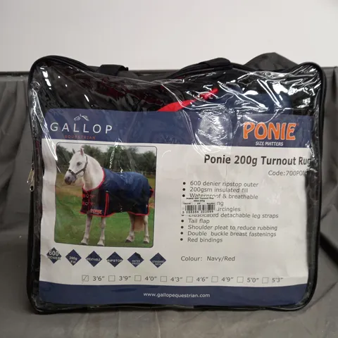 BAGGED GALLOP PONIE TURNOUT RUG 