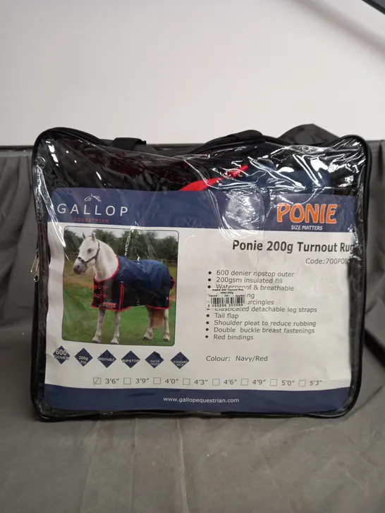 BAGGED GALLOP PONIE TURNOUT RUG 