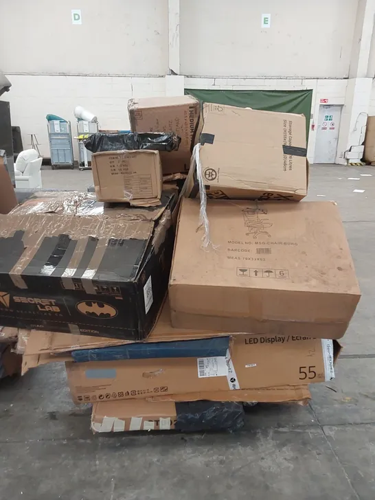 PALLET TO CONTAIN ASSORTED FURNITURE AND HOUSEHOLD GOODS 