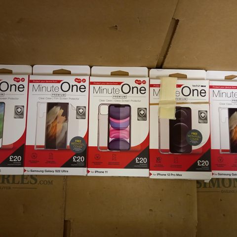LOT OF APPROXIMATELY 30 ASSORTED PHONE CASES FOR VARIOUS MODELS TO INCLUDE SAMSUNG GALAXY S22 ULTRA, IPHONE 11, IPHONE 12 MAX ETC