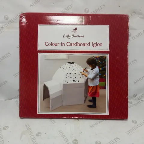 HOBBYCRAFT COLOUR-IN CARDBOARD IGLOO