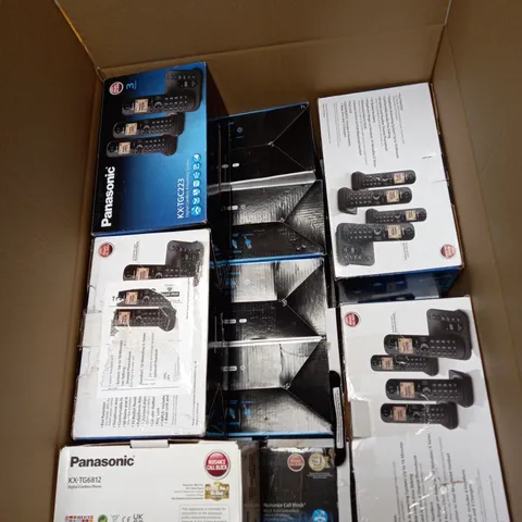 LARGE BOX OF APPROX 15 ASSORTED PANASONIC ANSWERING PHONES