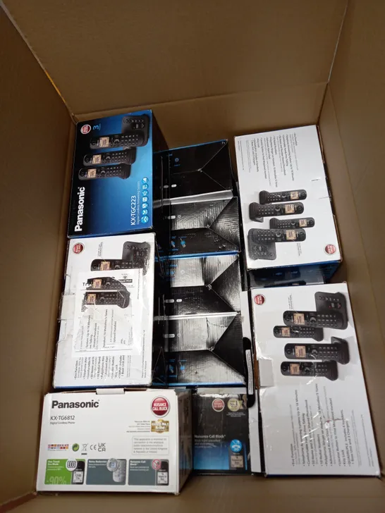 LARGE BOX OF APPROX 15 ASSORTED PANASONIC ANSWERING PHONES