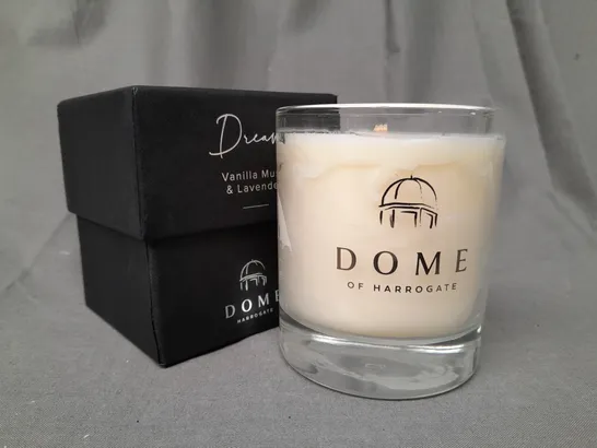 BOXED DOME DREAM VANILLA MUSK & LAVENDER SCENTED CANDLE