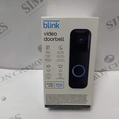 BOXED AND SEALED BLINK VIDEO DOORBELL