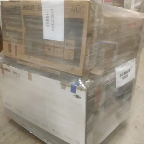 PALLET OF APPROXIMATELY 12 ASSORTED TELEVISIONS INCLUDING