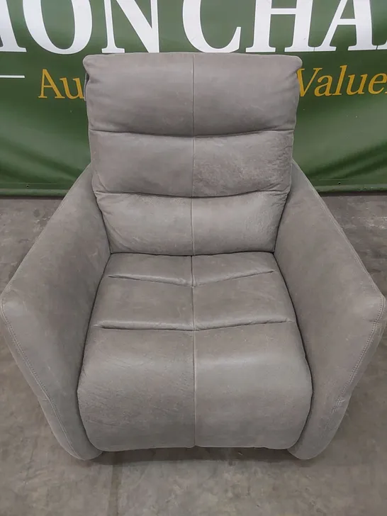 QUALITY DESIGNER ITALIAN MADE NUVOLA ELECTRIC RECLINING LEATHER UPHOLSTERED ARMCHAIR 