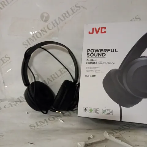 JVC POWERFUL SOUND STEREO HEADPHONES 