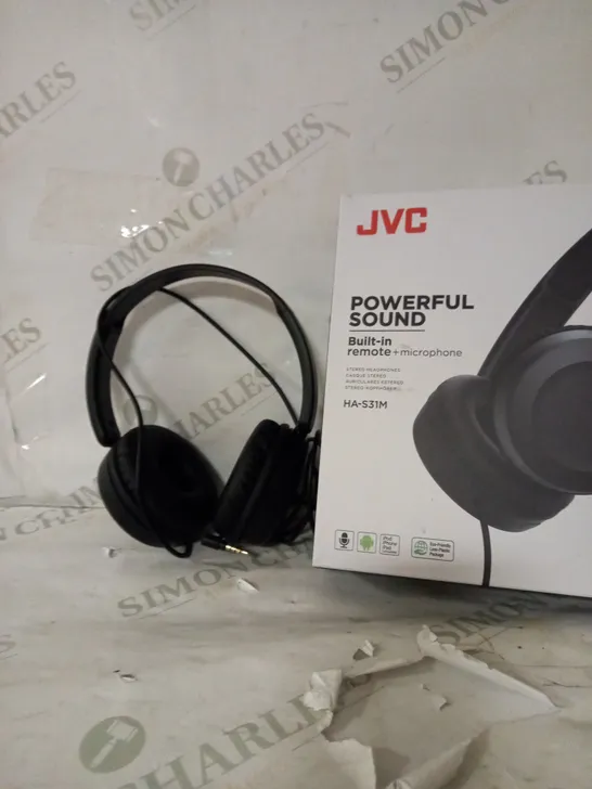 JVC POWERFUL SOUND STEREO HEADPHONES 