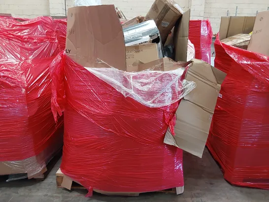 PALLET OF ASSORTED CONSUMER PRODUCTS TO INCLUDE: AIR FRYER, ELECTRIC BLANKETS, TOWER FAN, TOILET SEAT ECT