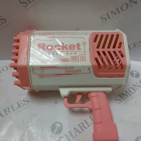 BOXED ROCKET 69-HOLE BUBBLE GUN PINK