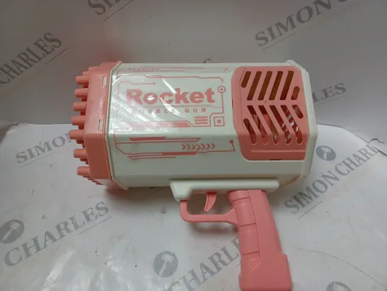 BOXED ROCKET 69-HOLE BUBBLE GUN PINK