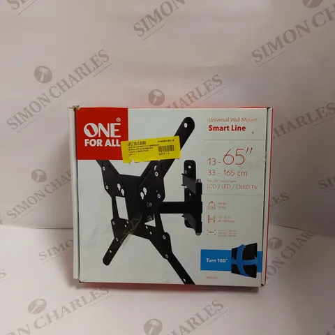 ONE FOR ALL SMART LINE UNIVERSAL WALL MOUNT FOR TVS 13-65 INCH