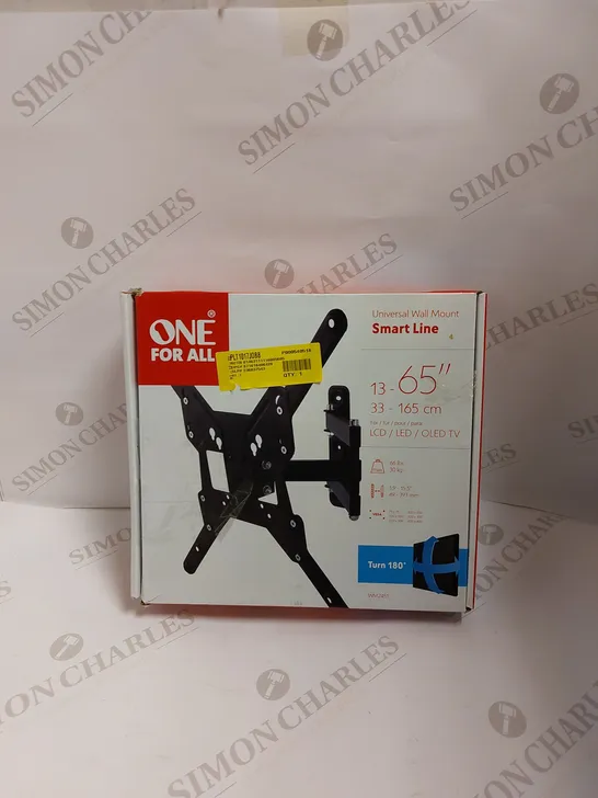 ONE FOR ALL SMART LINE UNIVERSAL WALL MOUNT FOR TVS 13-65 INCH